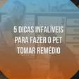 5 dicas infalíveis para fazer o pet tomar remédio
